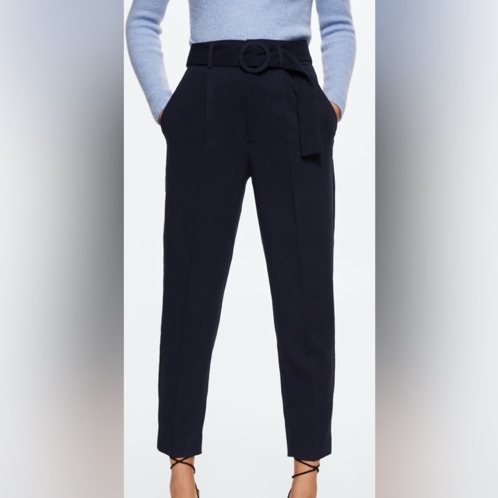 BNWT Mango Navy Trousers